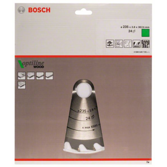 Kreissägeblt Optiline Wood AD 235mm Z.24 WZ Schnitt-B.2,8mm Kreissägeblt Optiline Wood AD 235mm Z.24 WZ Schnitt-B.2,8mm-Beschreibung lesen