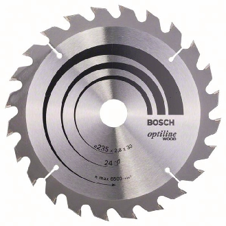 Kreissägeblt Optiline Wood AD 235mm Z.24 WZ Schnitt-B.2,8mm-Beschreibung lesen