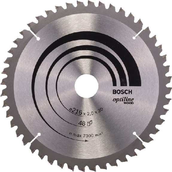 Kreissägeblt Optiline Wood AD 216mm Z.48 WZ/N Bohr.30mm Schnitt-B.2,0mm Kreissägeblt Optiline Wood AD 216mm Z.48 WZ/N Bohr.30mm Schnitt-B.2,0mm-Beschreibung lesen