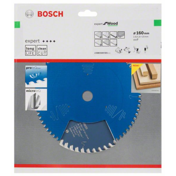 Kreissägeblt Expert for Wood AD 160mm Z.48 WZ Bohr.20mm Schnitt-B.2,6mm-Beschreibung lesen