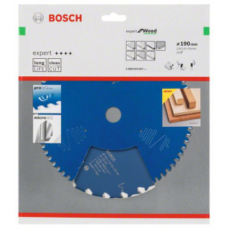 Kreissägeblt Expert for Wood AD 190mm Z.24 WZ Bohr.30mm Schnitt-B.2,6mm-Beschreibung lesen