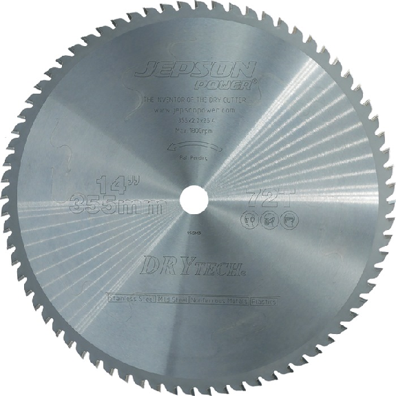 Metallkreissägeblt 355/72Z D.355mm B.2,2mm HM Bohrungs-D.25,4mm Z.72-Beschreibung lesen