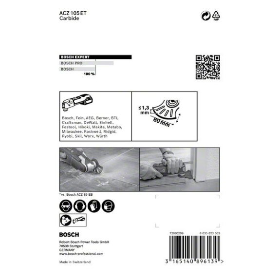 Segmentsägeblt Expert MultiMerial ACZ 105 ET D.105mm Starlock 1 St./VE-Beschreibung lesen