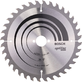 Kreissägeblt Optiline Wood AD 230mm Z.36 WZ Bohr.30mm Schnitt-B.2,8mm HM-Beschreibung lesen