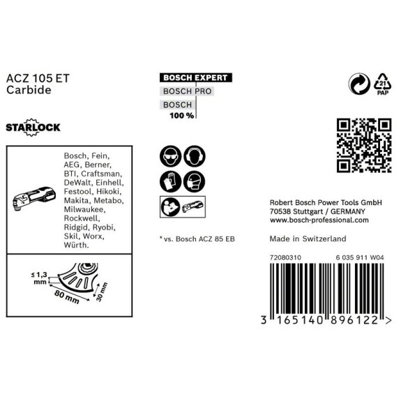 Segmentsägeblt Expert MultiMerial ACZ 105 ET D.105mm Starlock 5 St./VE-Beschreibung lesen