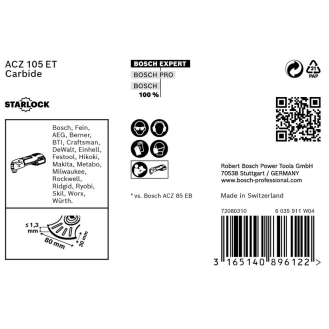 Segmentsägeblt Expert MultiMerial ACZ 105 ET D.105mm Starlock 5 St./VE-Beschreibung lesen