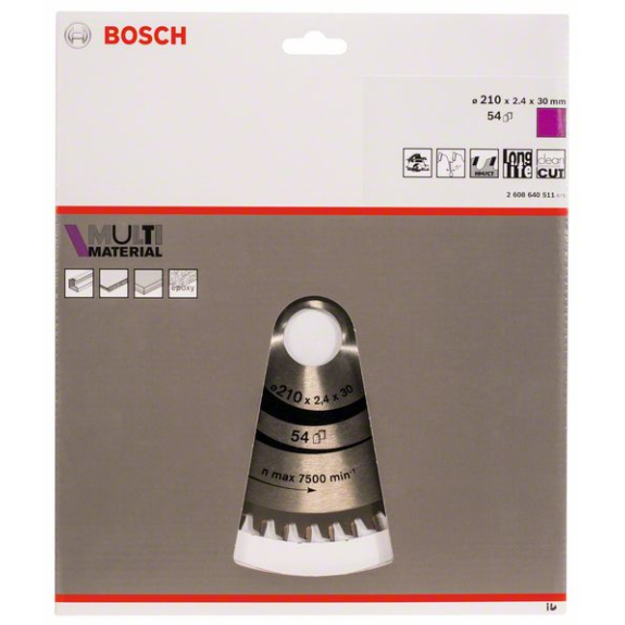 Kreissägeblt AD 210mm Z.54 HLTCG Schnitt-B.2,4mm-Beschreibung lesen