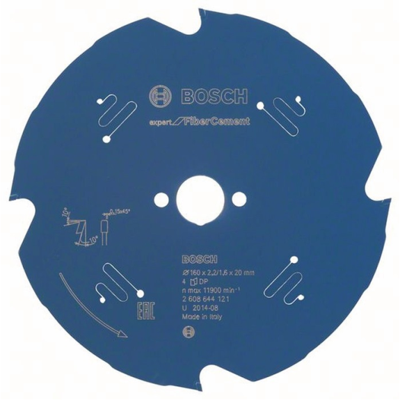 Kreissägeblt AD 160mm Z.4 TCG Bohr.20mm Schnitt-B.2,2mm HM-Beschreibung lesen