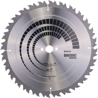 Kreissägeblt AD 400mm Z.28 WZ Bohr.30mm Schnitt-B.3,2mm HM-Lire la description