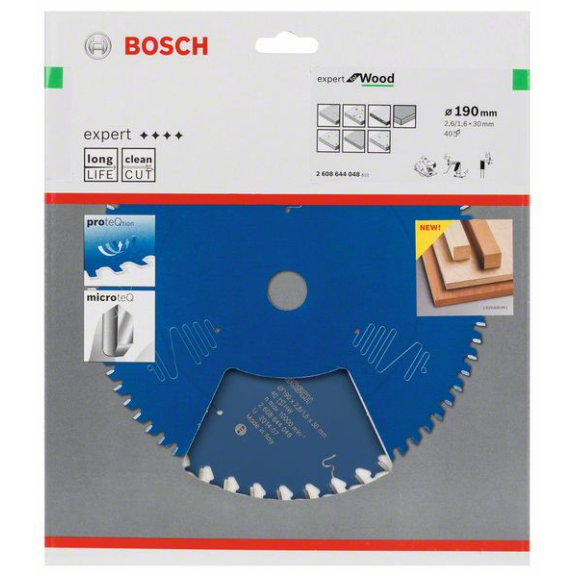 Kreissägeblt Expert for Wood AD 190mm Z.40 WZ Bohr.30mm Schnitt-B.2,6mm-Beschreibung lesen