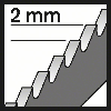 Stichsägeblt T 119 BO Gesamt-L.8m Zahnt.2mm HCS 5 St./Karte