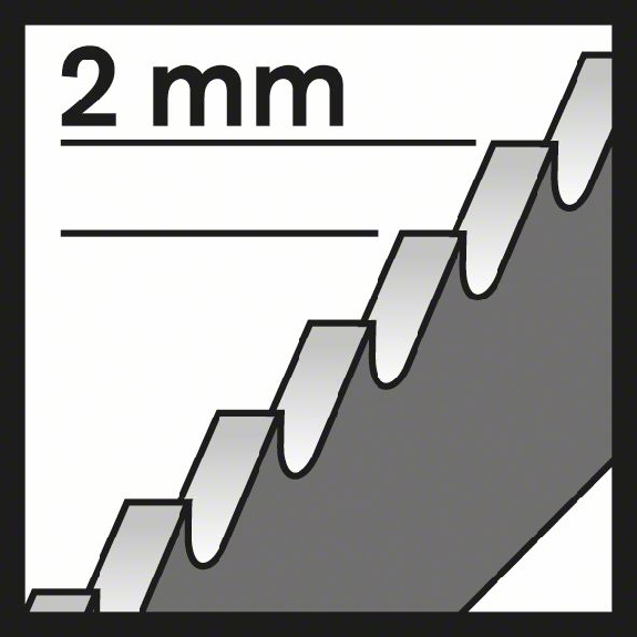 Stichsägeblt T 119 BO Gesamt-L.8m Zahnt.2mm HCS 5 St./Karte-Beschreibung lesen