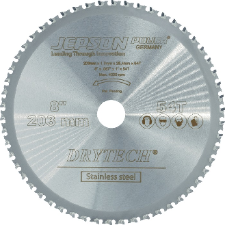 Metallkreissägeblt DrytechHM203/54Z D.20m B.1,2mm HM Bohrungs-D.25,4mm Z.54-Beschreibung lesen