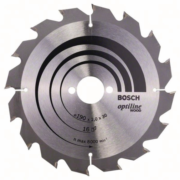 Kreissägeblt Optiline Wood AD 190mm Z.16 WZ Schnitt-B.2mm Kreissägeblt Optiline Wood AD 190mm Z.16 WZ Schnitt-B.2mm-Beschreibung lesen