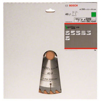 Kreissägeblt Optiline Wood AD 250mm Z.40 WZ Schnitt-B.3,2mm-Beschreibung lesen