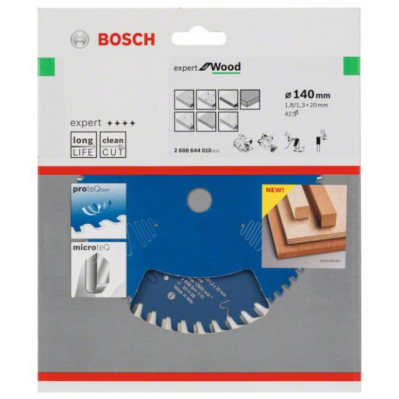 Kreissägeblt Expert for Wood AD 140mm Z.42 WZ Bohr.20mm Schnitt-B.1,8mm-Beschreibung lesen