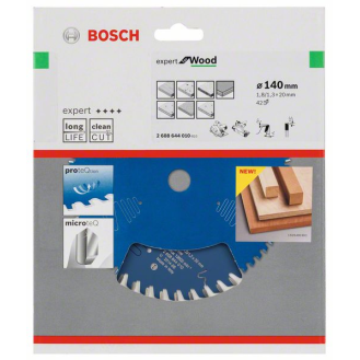 Kreissägeblt Expert for Wood AD 140mm Z.42 WZ Bohr.20mm Schnitt-B.1,8mm-Leer más