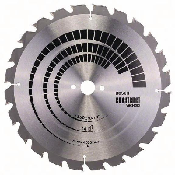 Kreissägeblt AD 350mm Z.24 HB Schnitt-B.3,5mm-Beschreibung lesen