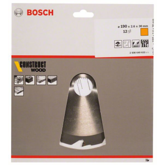 Kreissägeblt AD 190mm Z.12 HB Schnitt-B.2,6mm-Beschreibung lesen