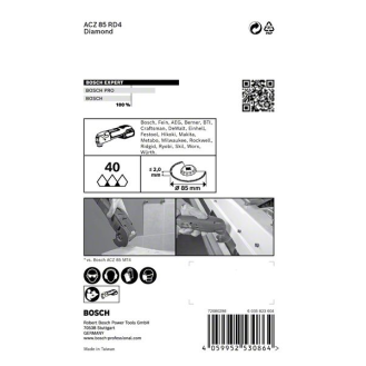 Segmentsägeblt Expert ACZ85RD4 D.85mm Mörtel Starlock-Beschreibung lesen