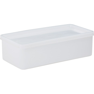 Dose 1000 ml m.Stülpdeckel eck.nur L103xB208xH64mm-Beschreibung lesen
