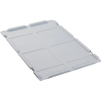 Scharnierdeckel PP L600xB400mm grau f.Transportstapelkasten-Beschreibung lesen