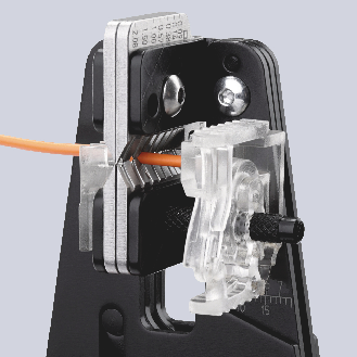 Präzisionsabisolierzange L.195mm Mehrkomponeten-Hüllen 0,03-2,08 (AWG 32-14) mm²-Beschreibung lesen