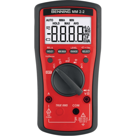 Multimeter MM 2-2 0,1 mV-1000 V AC,0,1 mV-1000 V DC TRUE RMS-Beschreibung lesen