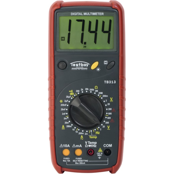 Digitalmultimeter 313 0-600 V AC,0-600 V DC RMS Digitalmultimeter 313 0-600 V AC,0-600 V DC RMS-Beschreibung lesen