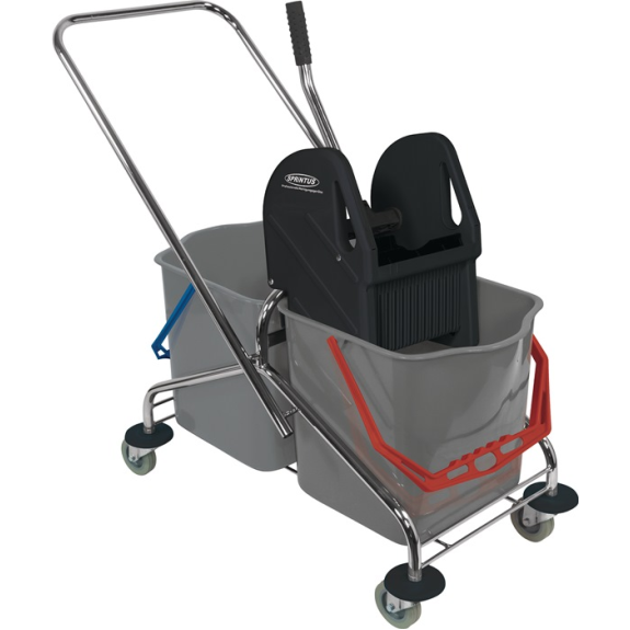 Reinigungswagen Eimer 2x27l,Presse STA Reinigungswagen Eimer 2x27l,Presse STA-Beschreibung lesen