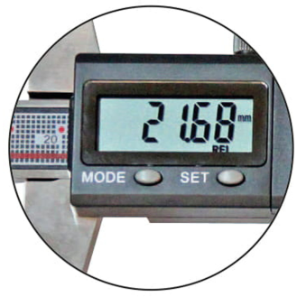 Digital Tiefenmessschieber mit Stiftspitze Ø1,5x6mm 0-200mm-Beschreibung lesen
