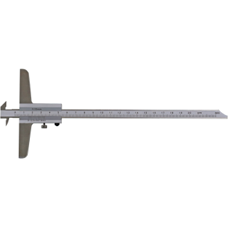 Tiefenmessschieber mit Doppelhaken und umsteckbarer Messstange 0-200mm und Nonius 1/20mm-Beschreibung lesen