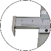 Tiefenmessschieber aus rostfreier Stahl, gehärtet, mit Metallgehäuse 0-150mm