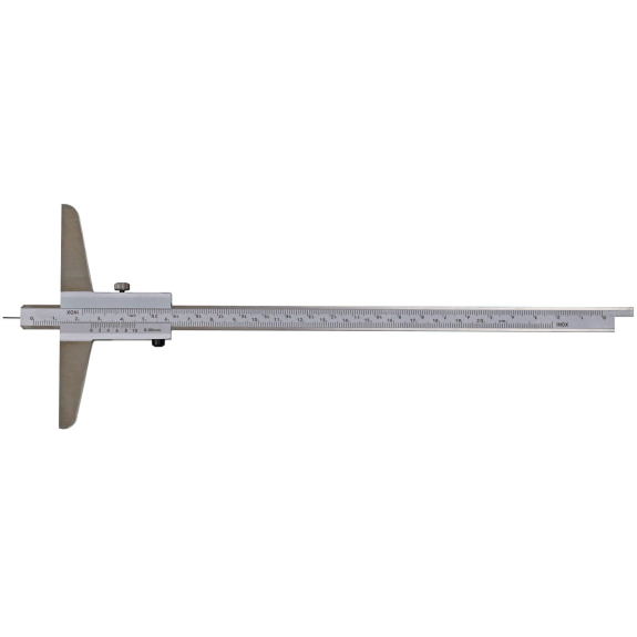 Tiefenmessschieber mit Stiftspitze und umsteckbarer Messstange 0-300mm und Noniuis 1/20mm-Beschreibung lesen