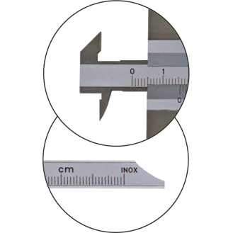Tiefenmessschieber 0-500mm und Nonius 1/20 mm Unten, Brücke 150mm-Beschreibung lesen
