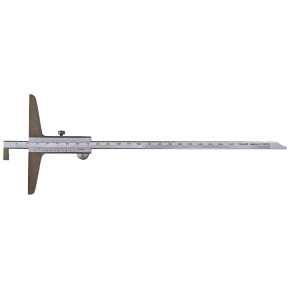 Tiefenmessschieber mit umsteckbarer Stange 0-200mm und Nonius 1/50mm-Beschreibung lesen