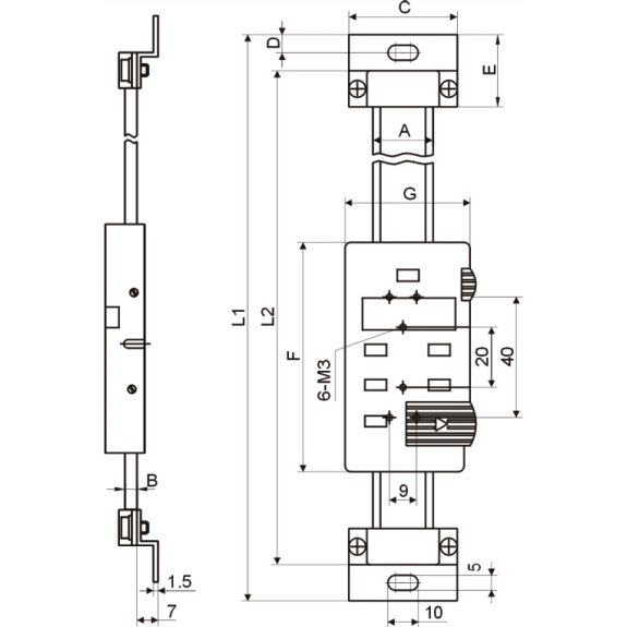 Tiefenmessschieber mit umsteckbarer Stange 0-200mm und Nonius 1/50mm-Beschreibung lesen