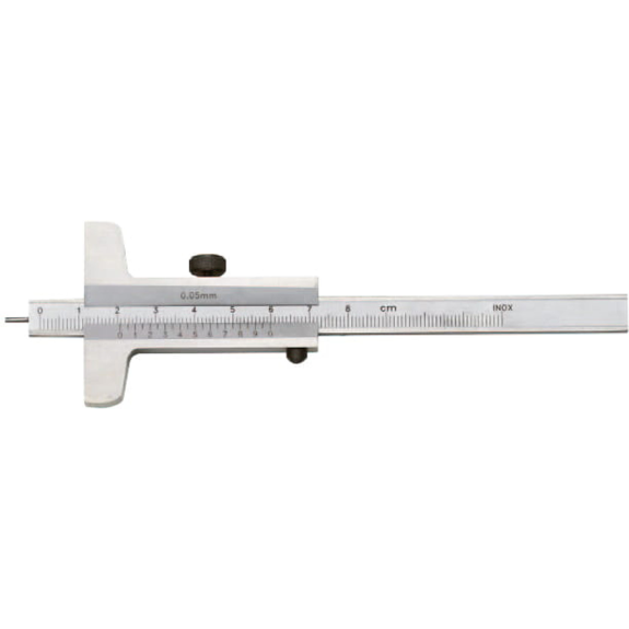 Tiefenmessschieber mit Stiftspitze 0-80mm mit Nonius 1/50mm-Beschreibung lesen