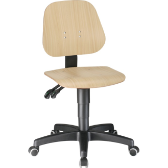 Arbeitsdrehstuhl Unitec Rollen Buche 440-620mm-Beschreibung lesen