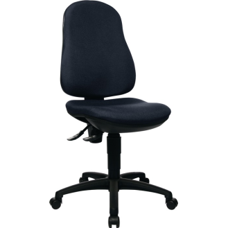 Bürodrehstuhl m.Permanentkontakt schwarz 420-550mm o.Lehnen Trgf.110kg-Beschreibung lesen