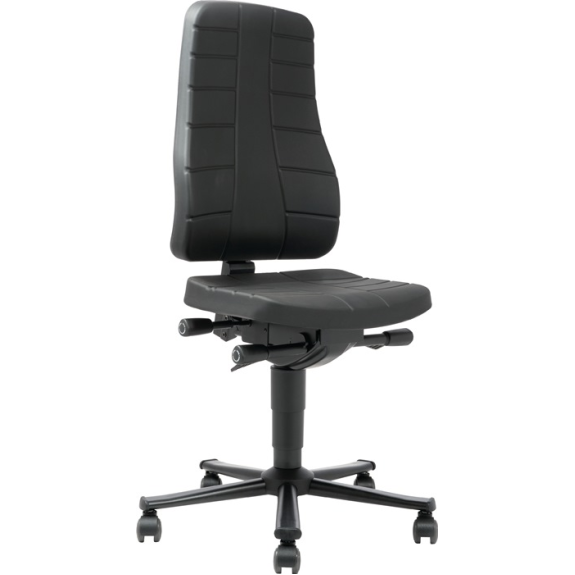 Arbeitsdrehstuhl Highline Rollen Integralschaum schwarz 450-600mm-Beschreibung lesen