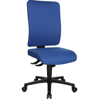 Bürodrehstuhl m.Synchrontechnik blau 450-550mm o.Armlehnen Trgf.110kg-Beschreibung lesen