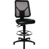Arbeitsdrehstuhl TEC 80 C Bodengleiter+Fußring Polyurethanschaum schwarz