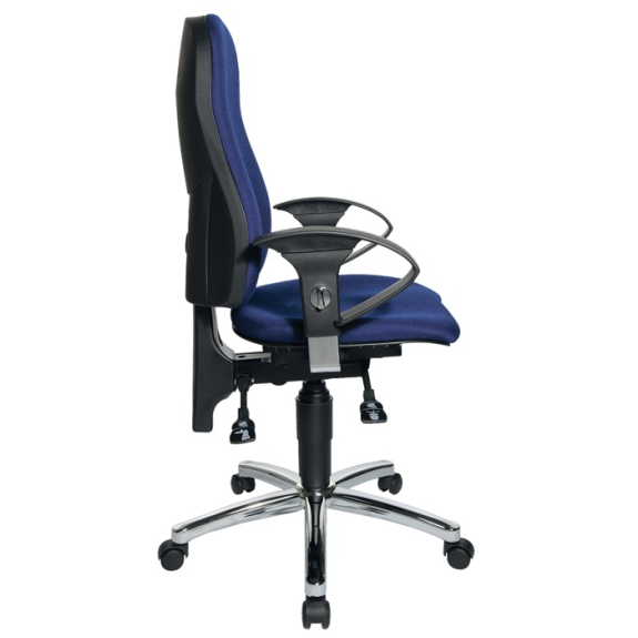 Bürodrehstuhl m.Permanentkontakt blau 460-560mm m.Rl.-Beschreibung lesen