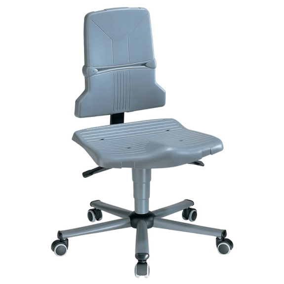 Arbeitsdrehstuhl Sintec A RollenPP grau 430-580mm-Beschreibung lesen