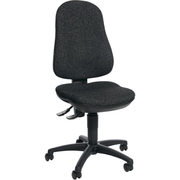 Bürodrehstuhl m.Permanentkontakt anthrazit 420-550mm o.Lehnen Trgf.110kg-Beschreibung lesen