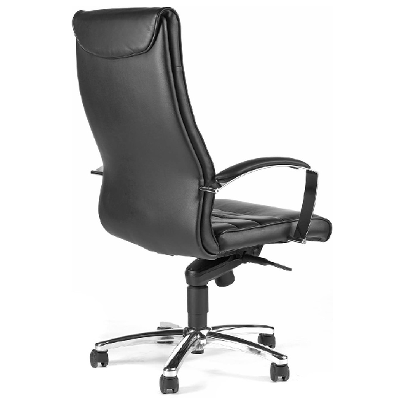 Chefsessel Leder/Kunstleder schwarz m.Knie-Wipptechnik 440-520mm-Beschreibung lesen