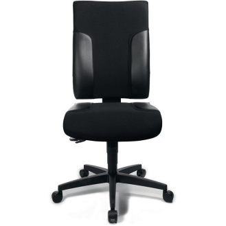 Bürodrehstuhl m.Synchrontechnik schwarz/schwarz 420-540mm o.Armlehnen Trgf.110kg-Beschreibung lesen