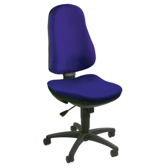 Bürodrehstuhl m.Synchrontechnik royalblau 420-550mm o.Armlehnen Trgf.110kg-Beschreibung lesen