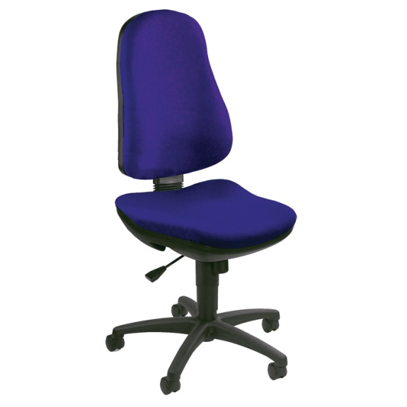Bürodrehstuhl m.Synchrontechnik royalblau 420-550mm o.Armlehnen Trgf.110kg-Beschreibung lesen